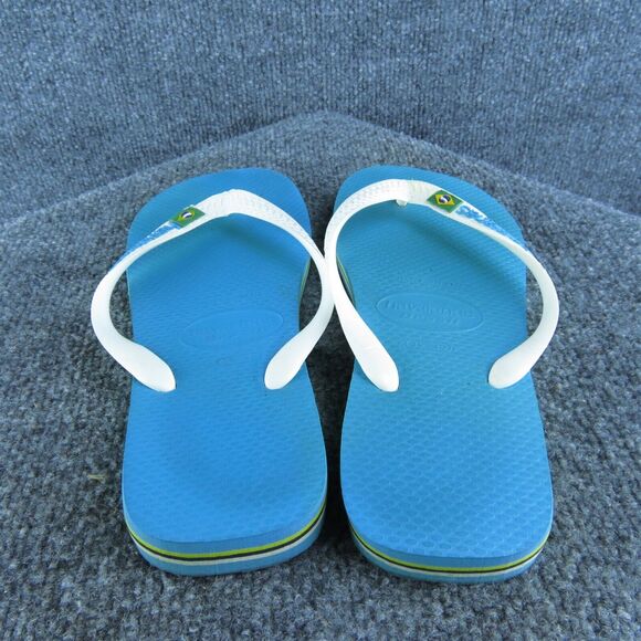 havainas Men's Brasil Flip Flop White Synthetic Size 7-8M Gently Used 2025 - Picture 4 of 5